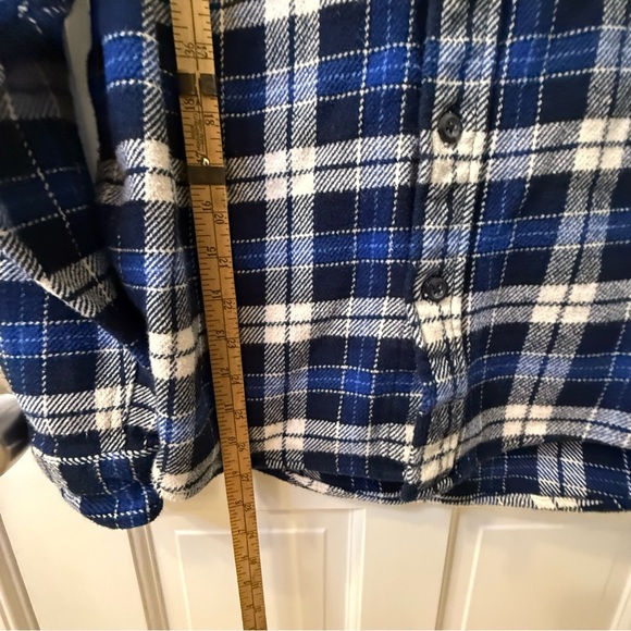 Orvis Navy and Cream Plaid Shirt - Picture 10 of 11